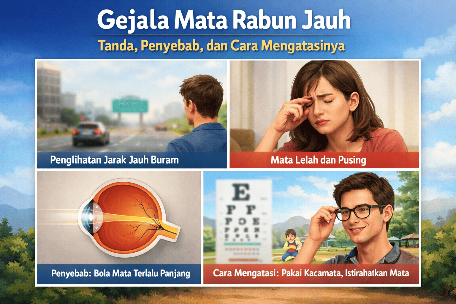 Gejala Mata Rabun Jauh